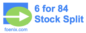 6 for 84 stock split