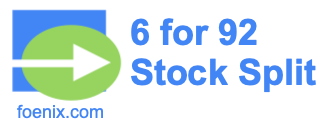 6 for 92 stock split