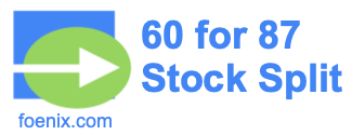 60 for 87 stock split