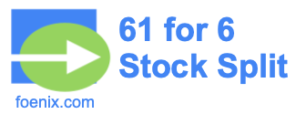 61 for 6 stock split