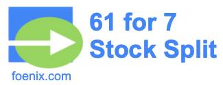 61 for 7 stock split