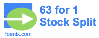 63 for 1 stock split