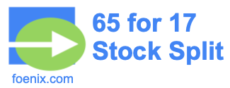 65 for 17 stock split