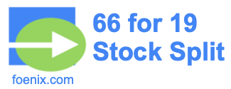 66 for 19 stock split