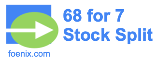 68 for 7 stock split