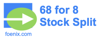 68 for 8 stock split