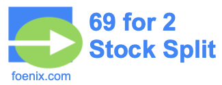 69 for 2 stock split