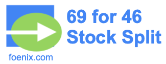 69 for 46 stock split