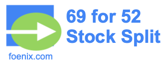 69 for 52 stock split