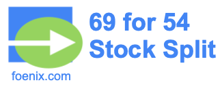 69 for 54 stock split