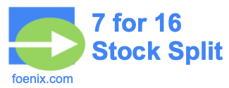7 for 16 stock split