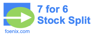 7 for 6 stock split