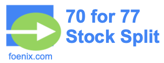 70 for 77 stock split