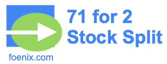 71 for 2 stock split