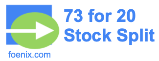 73 for 20 stock split