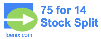 75 for 14 stock split