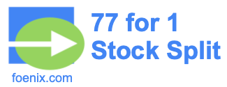 77 for 1 stock split