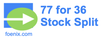77 for 36 stock split