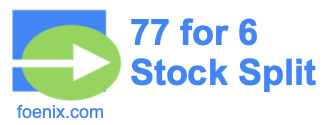 77 for 6 stock split