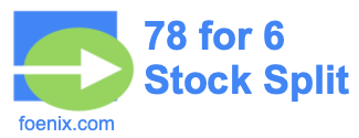78 for 6 stock split