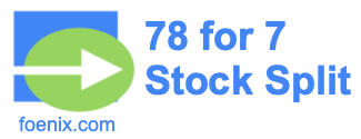 78 for 7 stock split