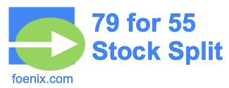 79 for 55 stock split