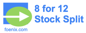 8 for 12 stock split