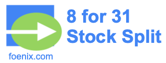 8 for 31 stock split