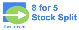 8 for 5 stock split