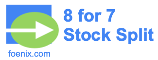 8 for 7 stock split