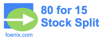 80 for 15 stock split