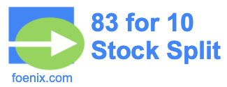 83 for 10 stock split