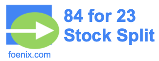 84 for 23 stock split
