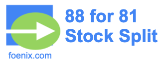 88 for 81 stock split