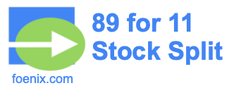89 for 11 stock split