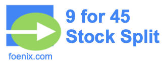 9 for 45 stock split