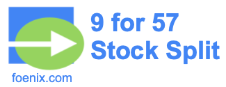 9 for 57 stock split