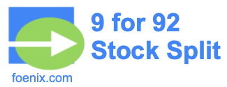 9 for 92 stock split