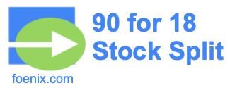 90 for 18 stock split