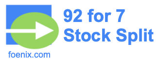 92 for 7 stock split