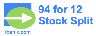 94 for 12 stock split