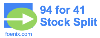 94 for 41 stock split