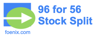 96 for 56 stock split