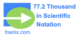 77.2 Thousand in Scientific Notation