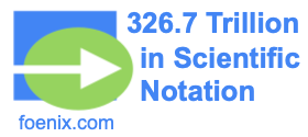 326.7 Trillion in Scientific Notation