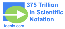 375 Trillion in Scientific Notation