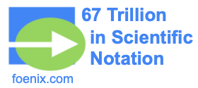 67 Trillion in Scientific Notation