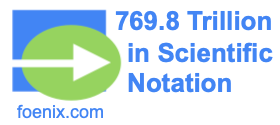 769.8 Trillion in Scientific Notation