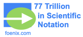 77 Trillion in Scientific Notation