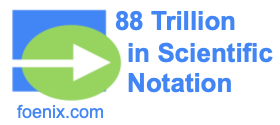 88 Trillion in Scientific Notation